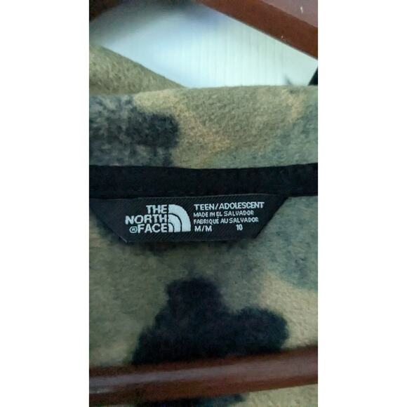 The North Face Glacier Lightweight Camo Fleece Hooded Jacket NEW - Picture 4 of 6